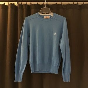 Mens Penguin Size M Lt Blue Excellent Condition